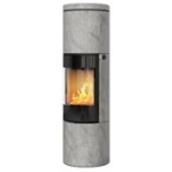 Attika Speicherofen Juno 166 L, Speckstein, Stahltür