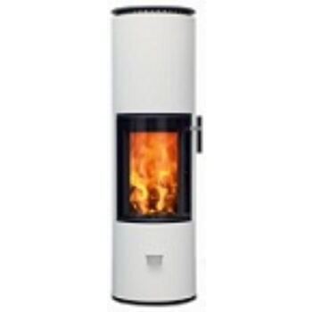 Cera Solitherm Speicherofen, Stahl weiss lackiert, Powerblock inklusive