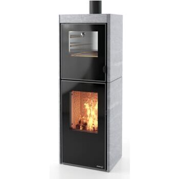 Dielle Ghibli Wood OVEN, Kaminofen Stahl mit Backfach