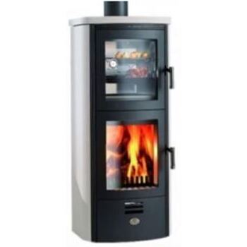 Max Blank Toulouse BF, Kaminofen mit Backfach creme glatt