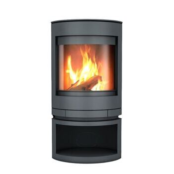 Skantherm Emotion M, Kaminofen Stahl grau, drehbar