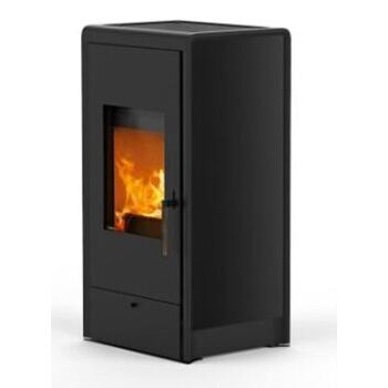 Rika Cook, Kaminofen Stahl mit Cerankochplatte