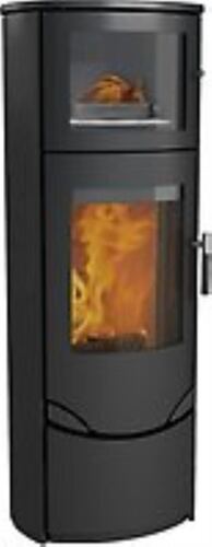 Lotus Prio 7 Kaminofen Stahl grau mit Warmhaltefach