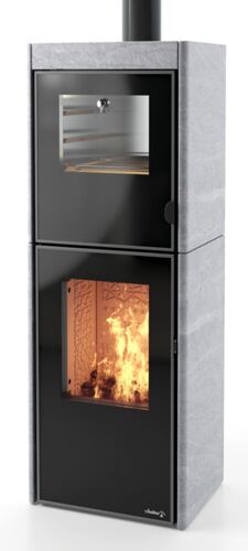 Dielle Ghibli Wood OVEN, Kaminofen Stahl mit Backfach