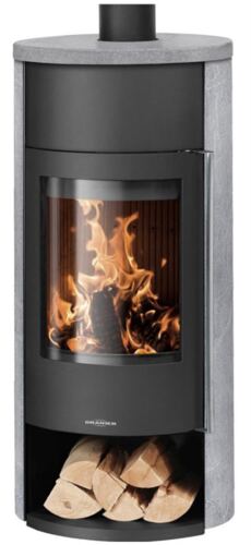 Polar Neo W+,  Kaminofen mit Specksteinmantel und Speichereinlage