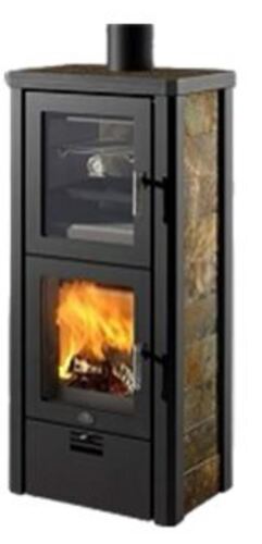 Max Blank Odin BF, Schiefer Herbstlaub, Kaminofen mit Backfach