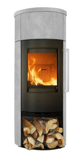 TermaTech TT 21 RS HST - Speicherofen Matt Speckstein, Holzfach offen