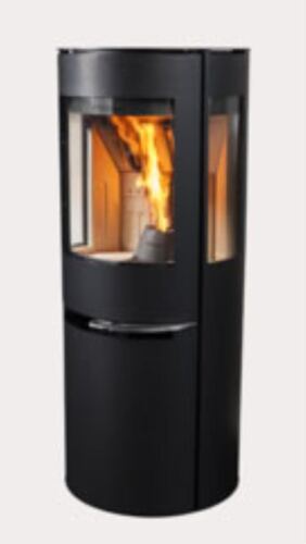 Aduro Hybrid H1, Pellet-Holz Kombiofen mit Seitenfenster, Stahl schwarz