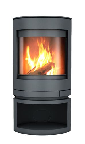 Skantherm Emotion M, Kaminofen Stahl grau, drehbar