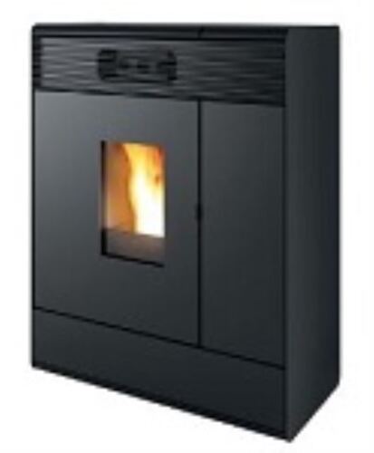 MCZ Aki Hydromatic 18 R, Pellet-Zentralheizungsofen 18 kW, Stahl schwarz